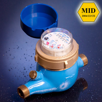 Contatori d'acqua a getto multiplo, modello Idro-Olona, con quadrante asciutto, per acqua fredda e calda approvati MID MI001 Contatori d'acqua a getto multiplo, modello Idro-Olona, con quadrante asciutto, per acqua fredda e calda approvati MID MI001