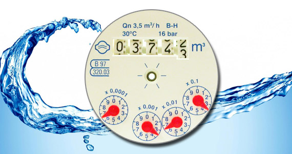 Water meter reading instructions