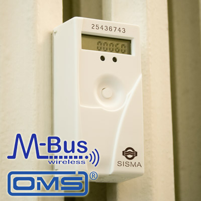 Ripartitori elettronici dei costi di riscaldamento, wireless M-Bus, approvazione HKVO - EN834